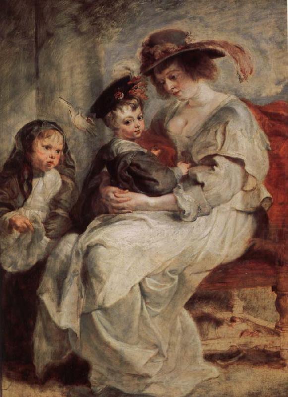 Peter Paul Rubens Helena Darfur Mans and her children s portraits